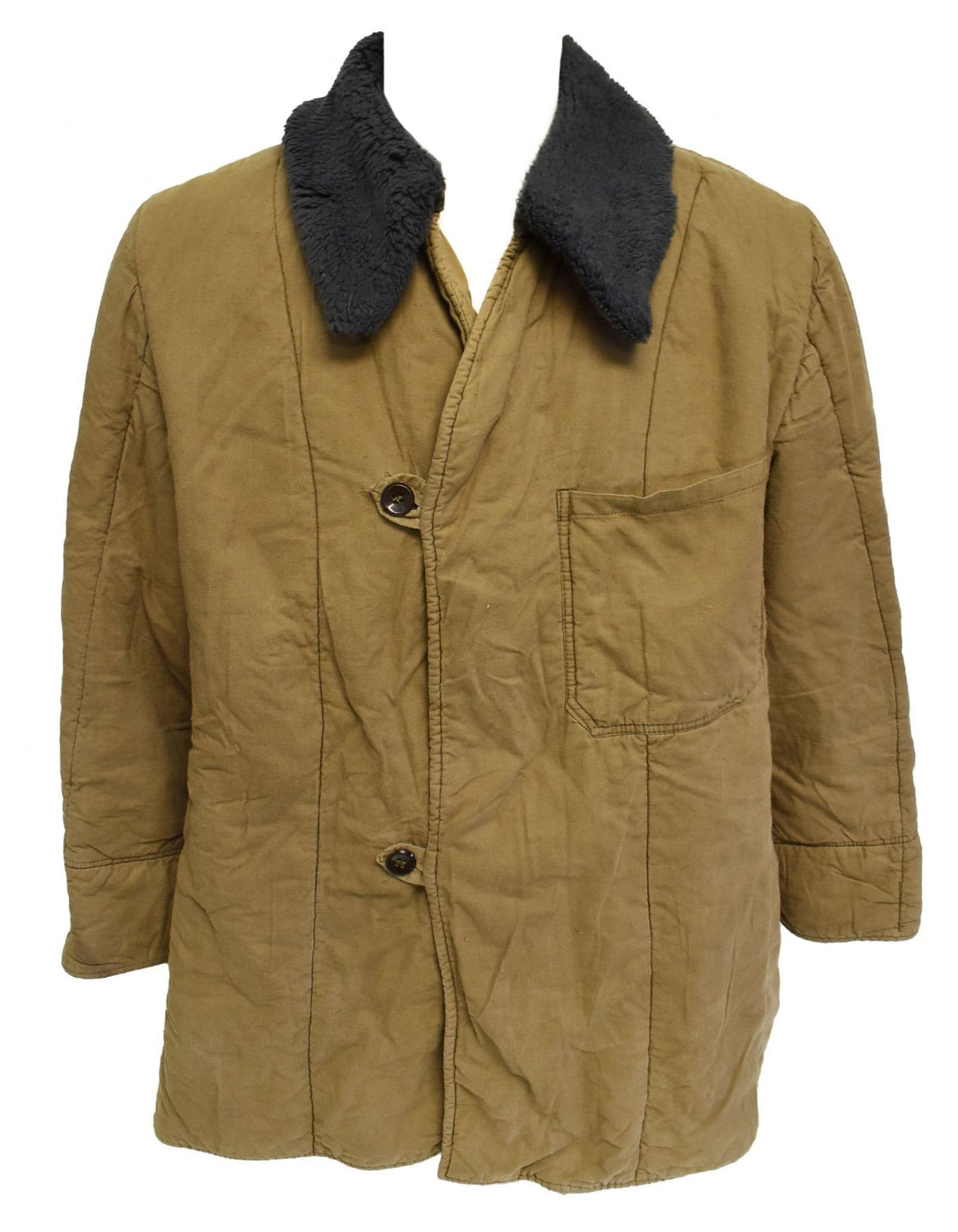 Czech Military Parka Liner With Fur Collar