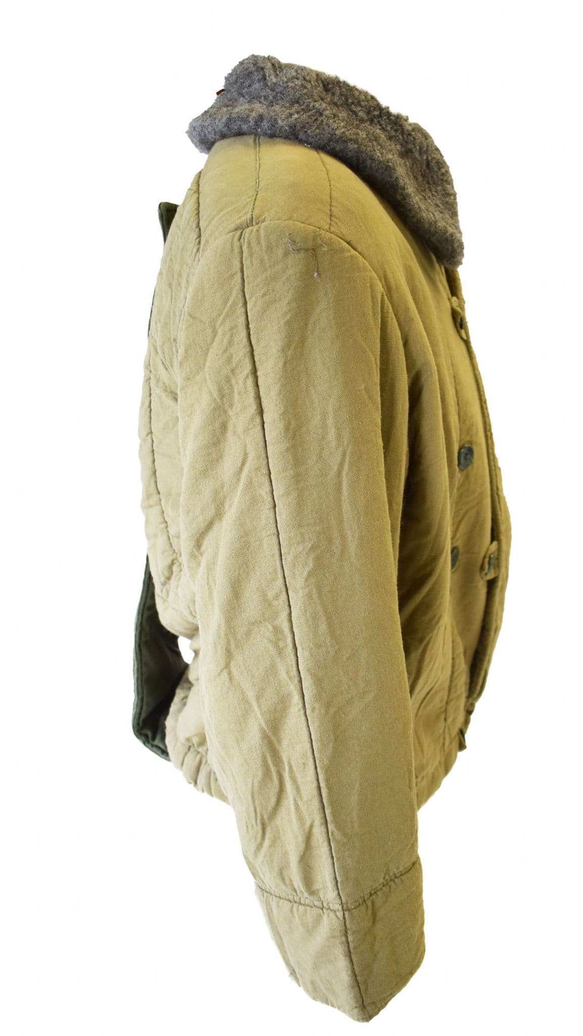 Czech Military Parka Liner With Fur Collar & Tail