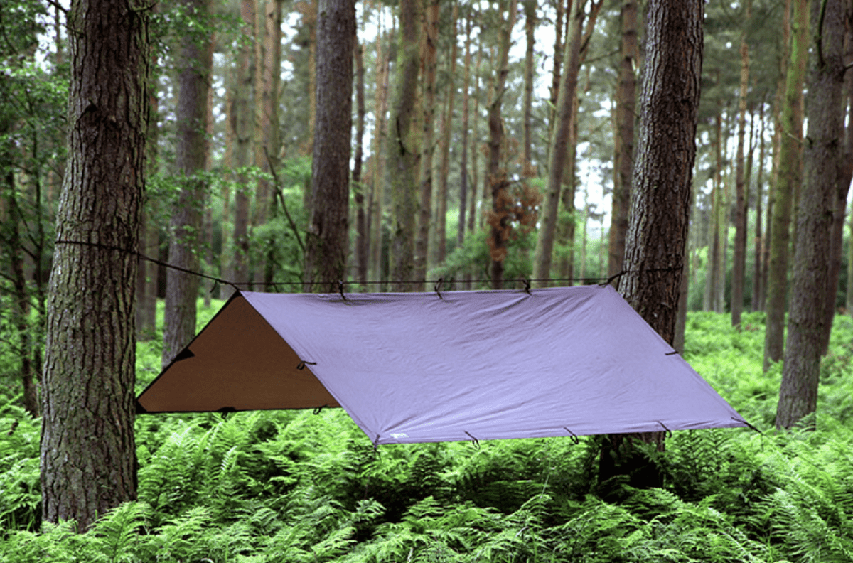 DD Tarp M – Telone Impermeabile Leggero Coyote Brown – 3.5x2.4m, 19 Punti Attacco, Per Amaca E Campeggio