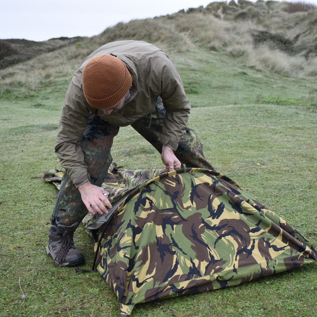 Dutch Army Hooped Bivi Bag GoreTex Camouflage