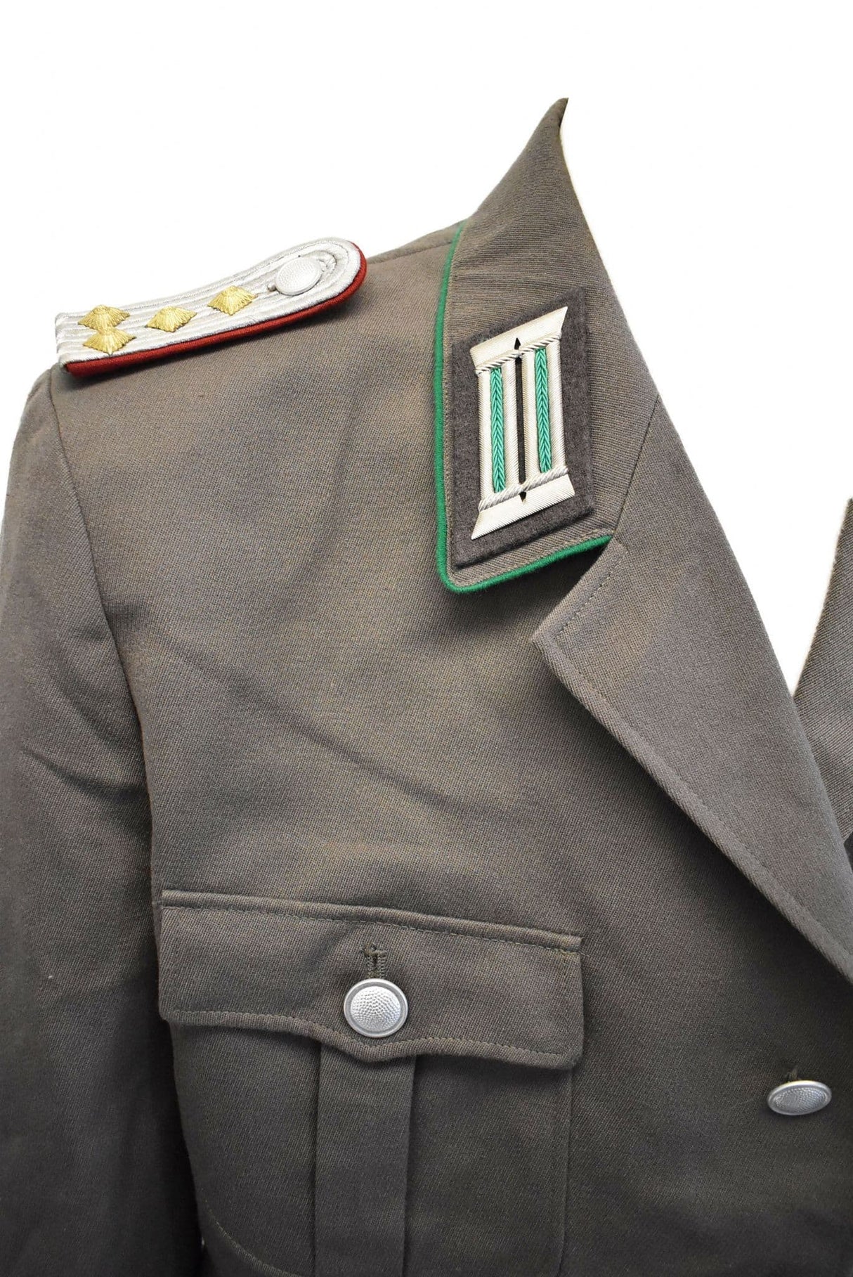 East German Army Border Guard Grey Uniform Dress Jacket