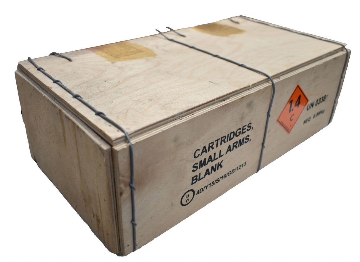 Ex Military 5.56 Blank Round Wooden Ammo Crate - Grade 1