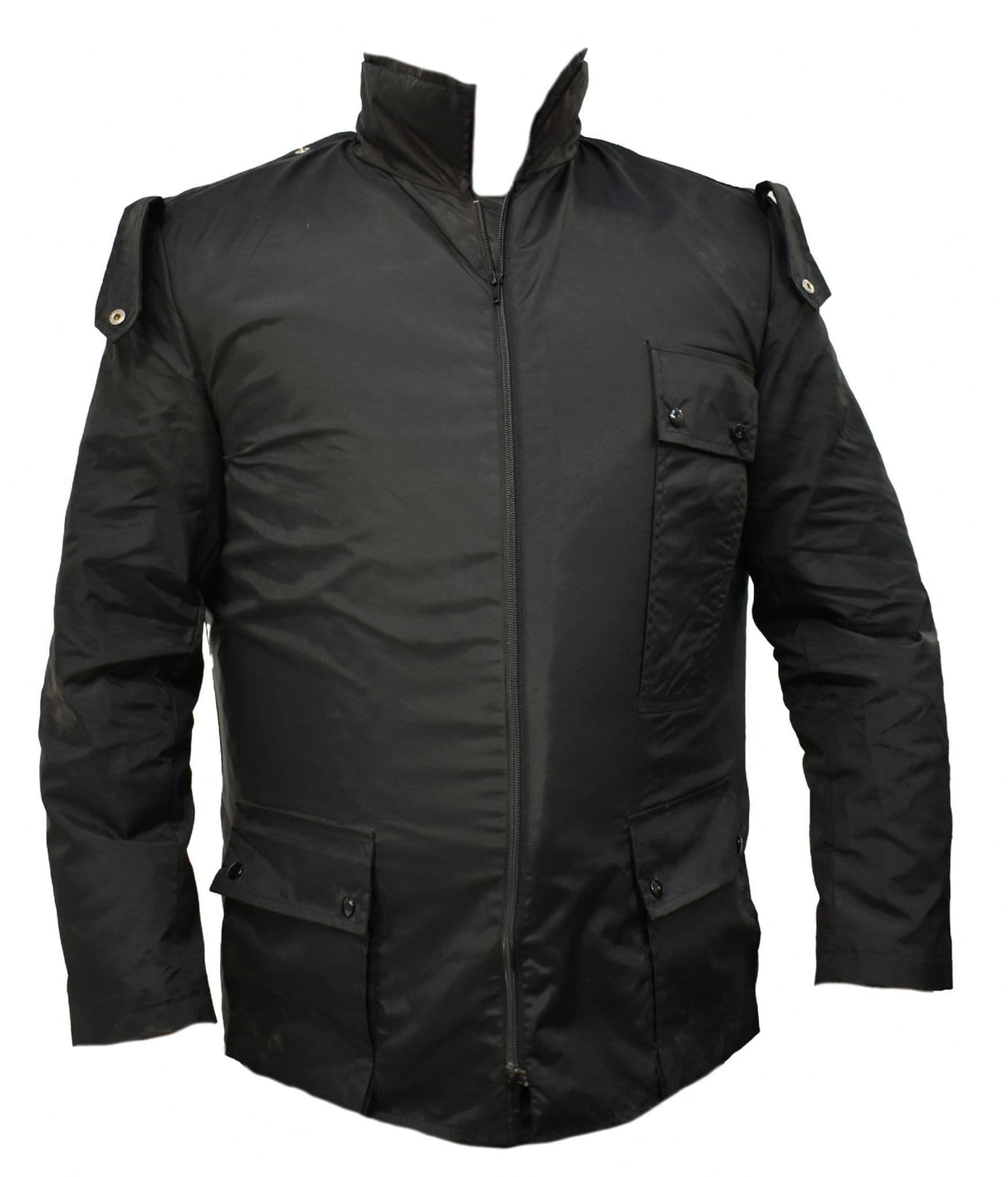Ex Military Bullet Proof Jacket With Black Waterproof Outer
