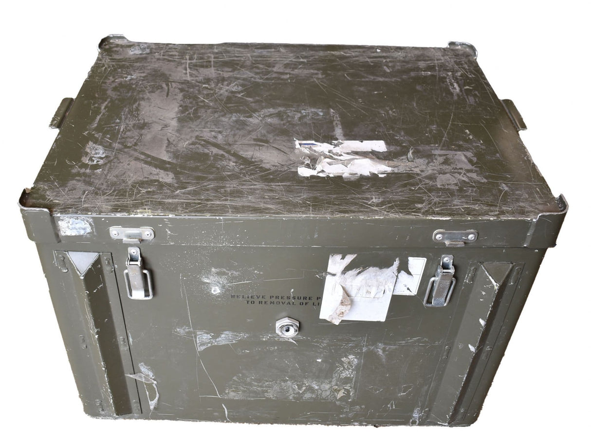Ex Military Large Olive Metal Storage Case