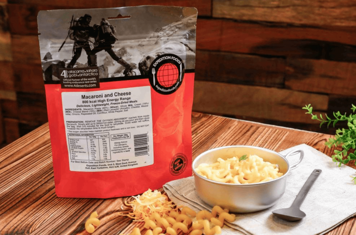 Expedition Foods Freeze Dried Meal Pouch - Macaroni And Cheese - Various Sizes