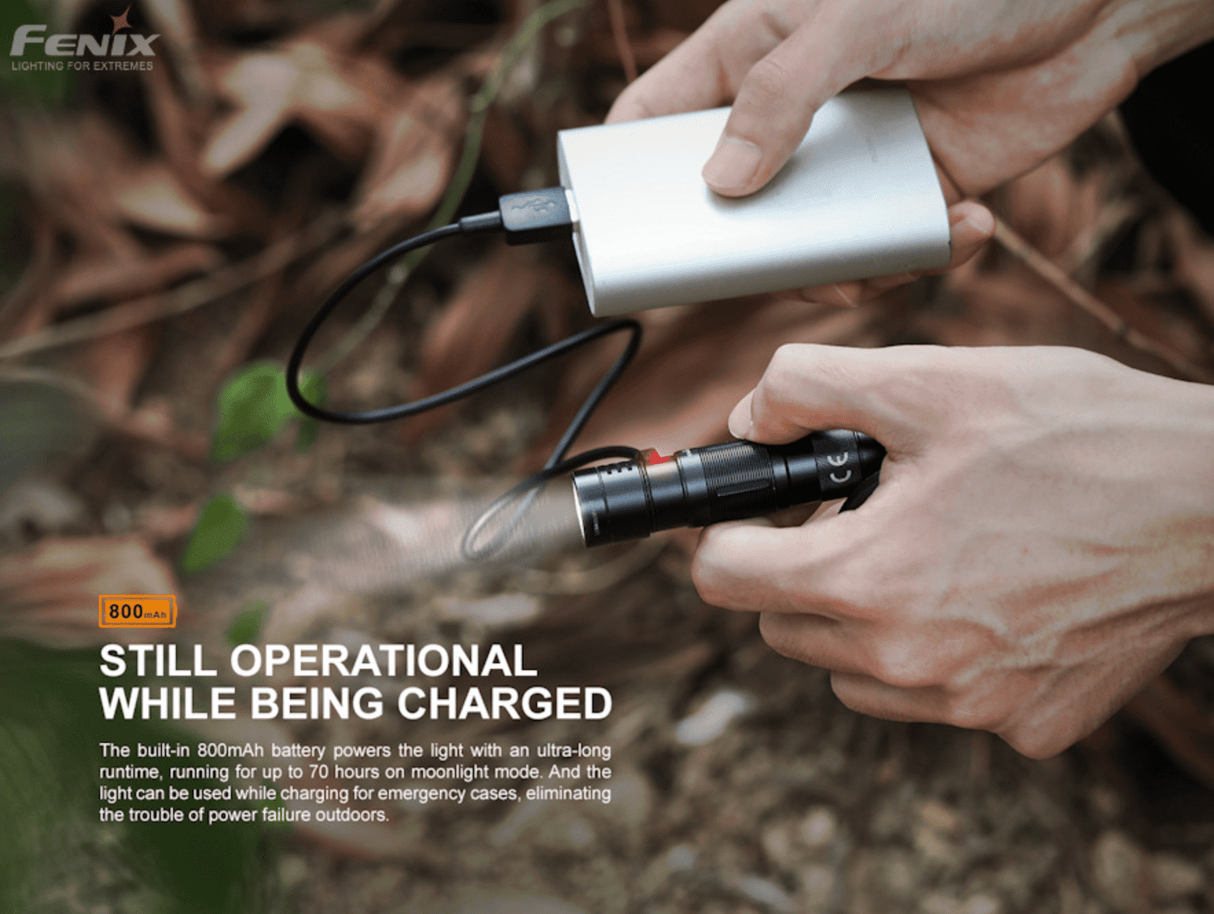 Fenix E09R 600 Lumen Rechargeable Mini Flashlight