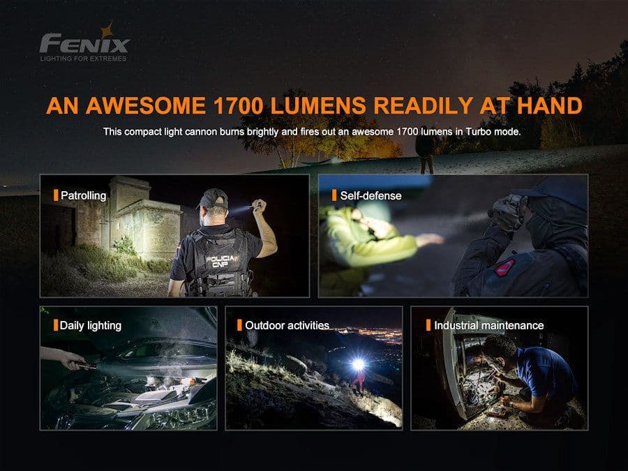 Fenix PD35 V3.0 1700 Lumen Torch & 2600U Battery