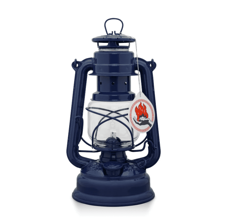 Feuerhand Baby Special 276 Hurricane Lantern - Cobalt Blue