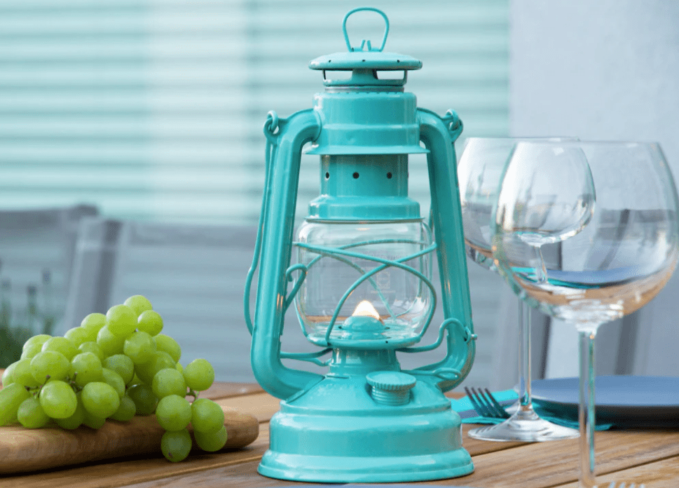 Feuerhand Baby Special 276 Hurricane Lantern - Light Green