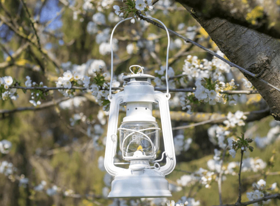 Feuerhand Baby Special 276 Hurricane Lantern - Pure White