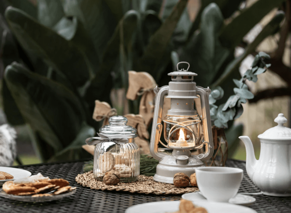 Feuerhand Baby Special 276 Hurricane Lantern - Soft Beige