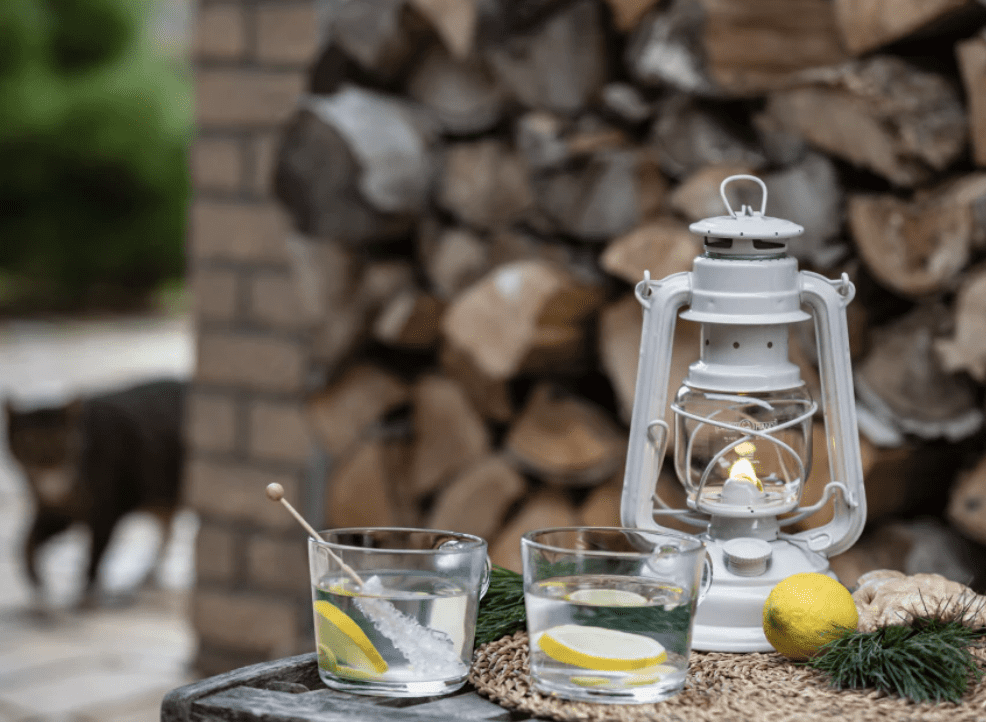 Feuerhand Baby Special 276 Hurricane Lantern - Soft Beige