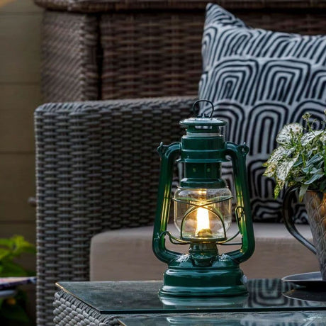 Feuerhand Baby Special 276 LED Hurricane Lantern - Moss Green