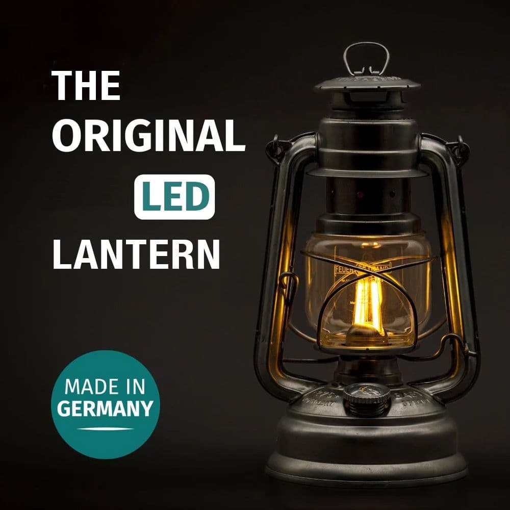 Feuerhand Baby Special 276 LED Hurricane Lantern - Moss Green