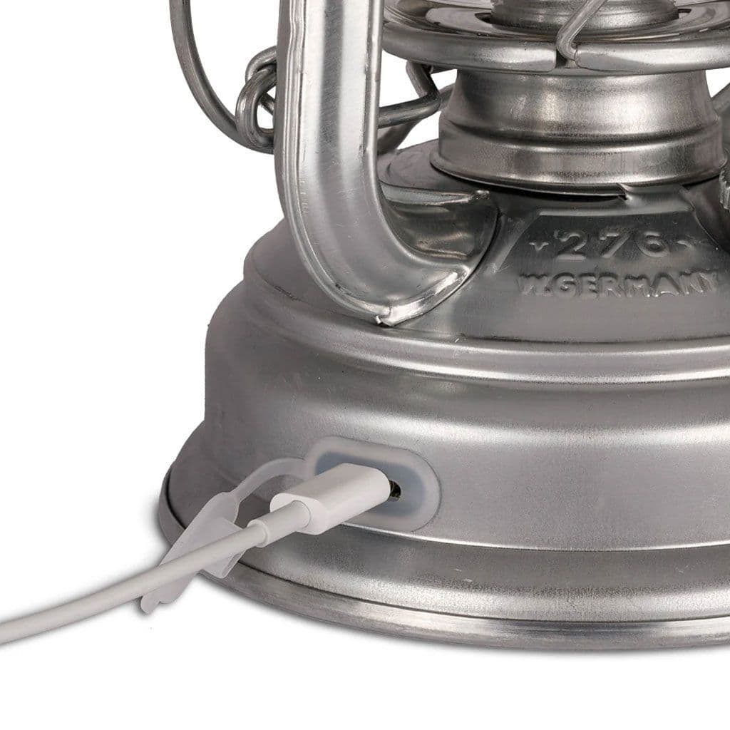 Feuerhand Baby Special 276 LED Hurricane Lantern - Sparkling Iron