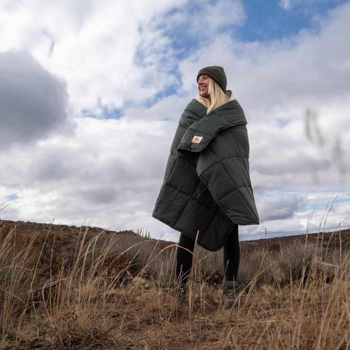 Kelty Bestie Treeline Blanket - Winter Moss