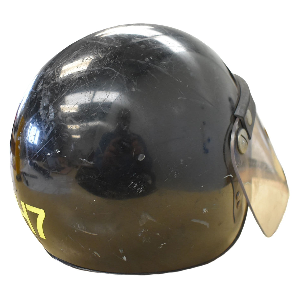 Genuine British Riot Police Protective Helmet - Black