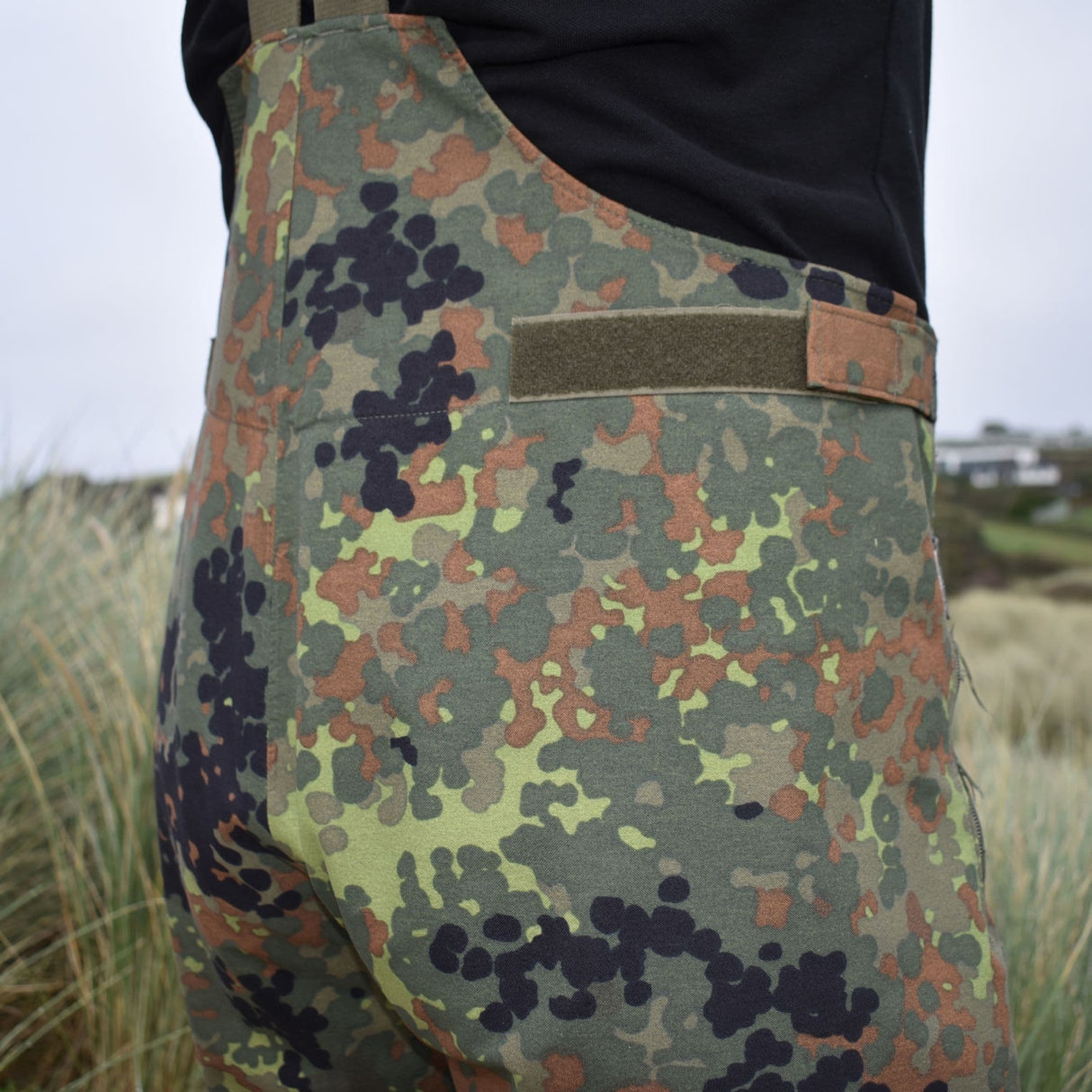German Flecktarn Camo Gore-Tex Bib & Brace Trousers