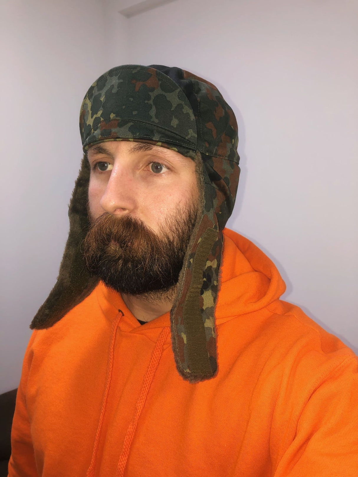 German Military Flecktarn Camouflage Winter Hat