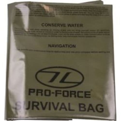 HIGHLANDER EMERGENCY SURVIVAL BAG x 10