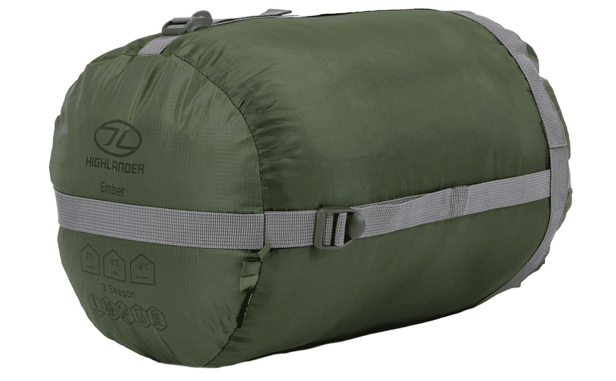 Highlander Forces Phoenix Ember 3 Season Sleeping Bag - Olive