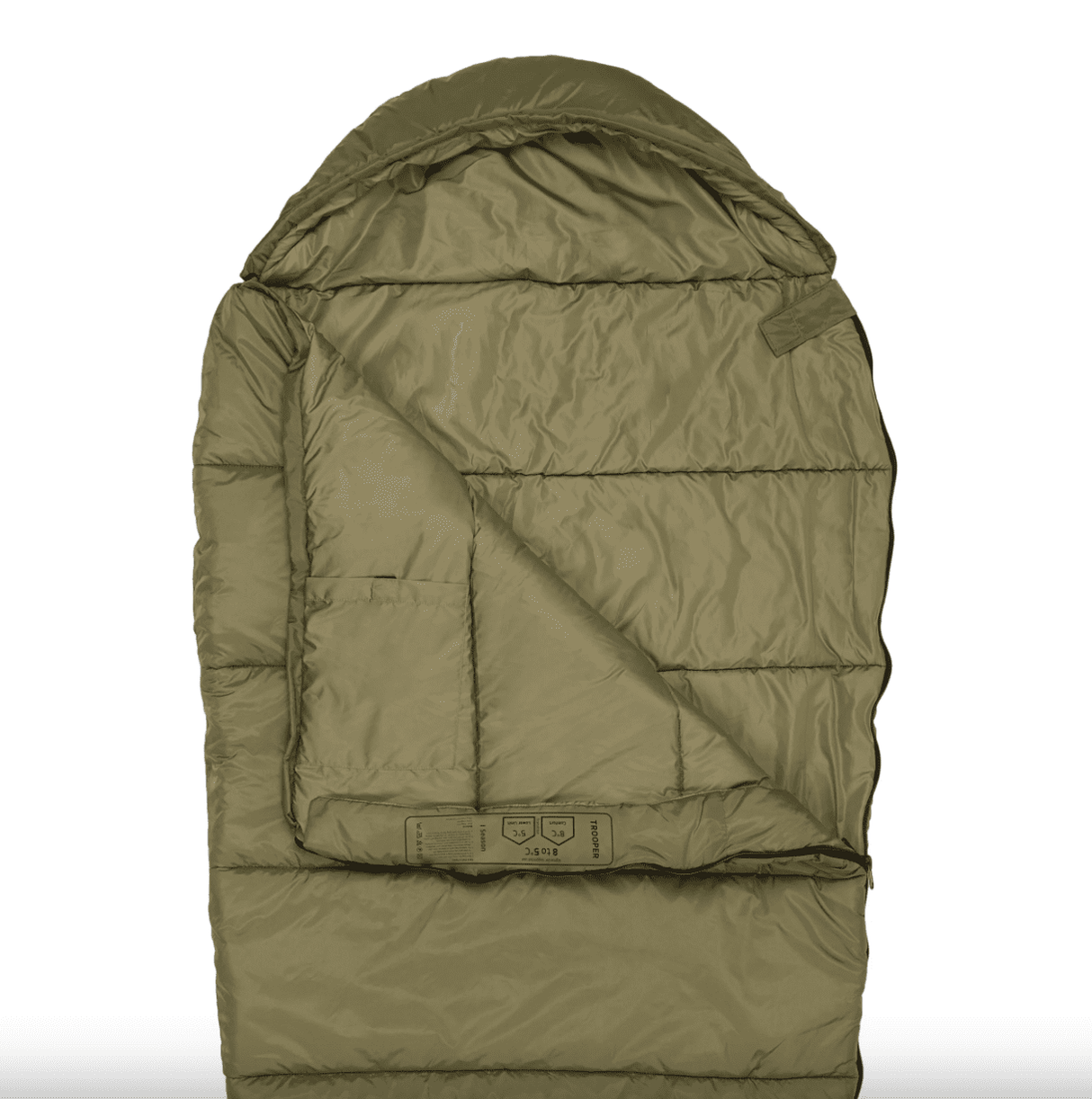 Highlander Forces Trooper 1 Season Sleeping Bag - Ranger Green