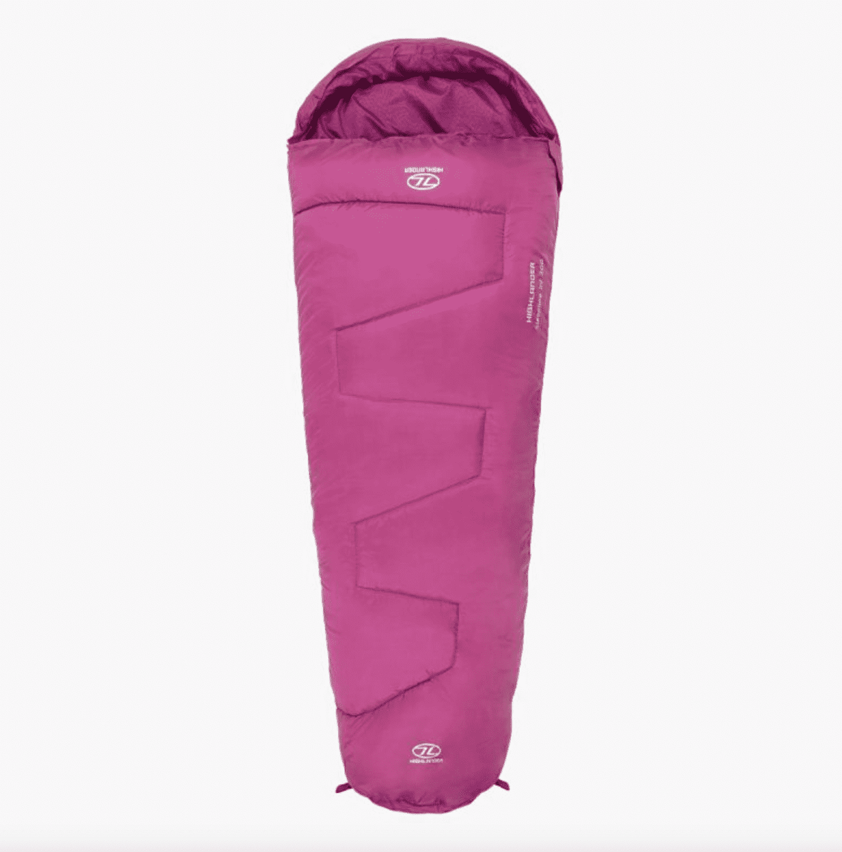 Highlander Sleepline Junior Kids Mummy Sleeping Bag - Pink