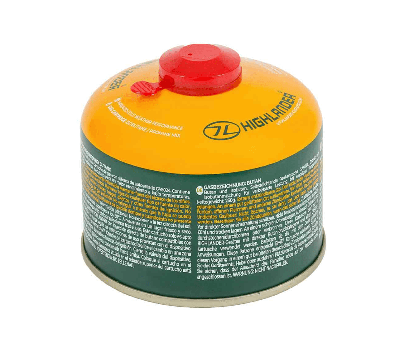 Highlander Valved Gas Cartridge - 100g