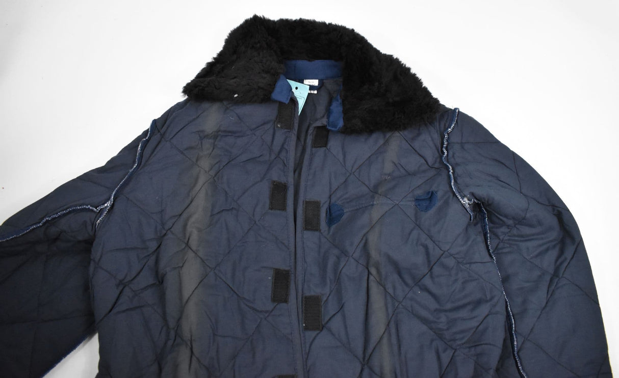 Hungarian Army Quilted Liner and Collar Navy Blue