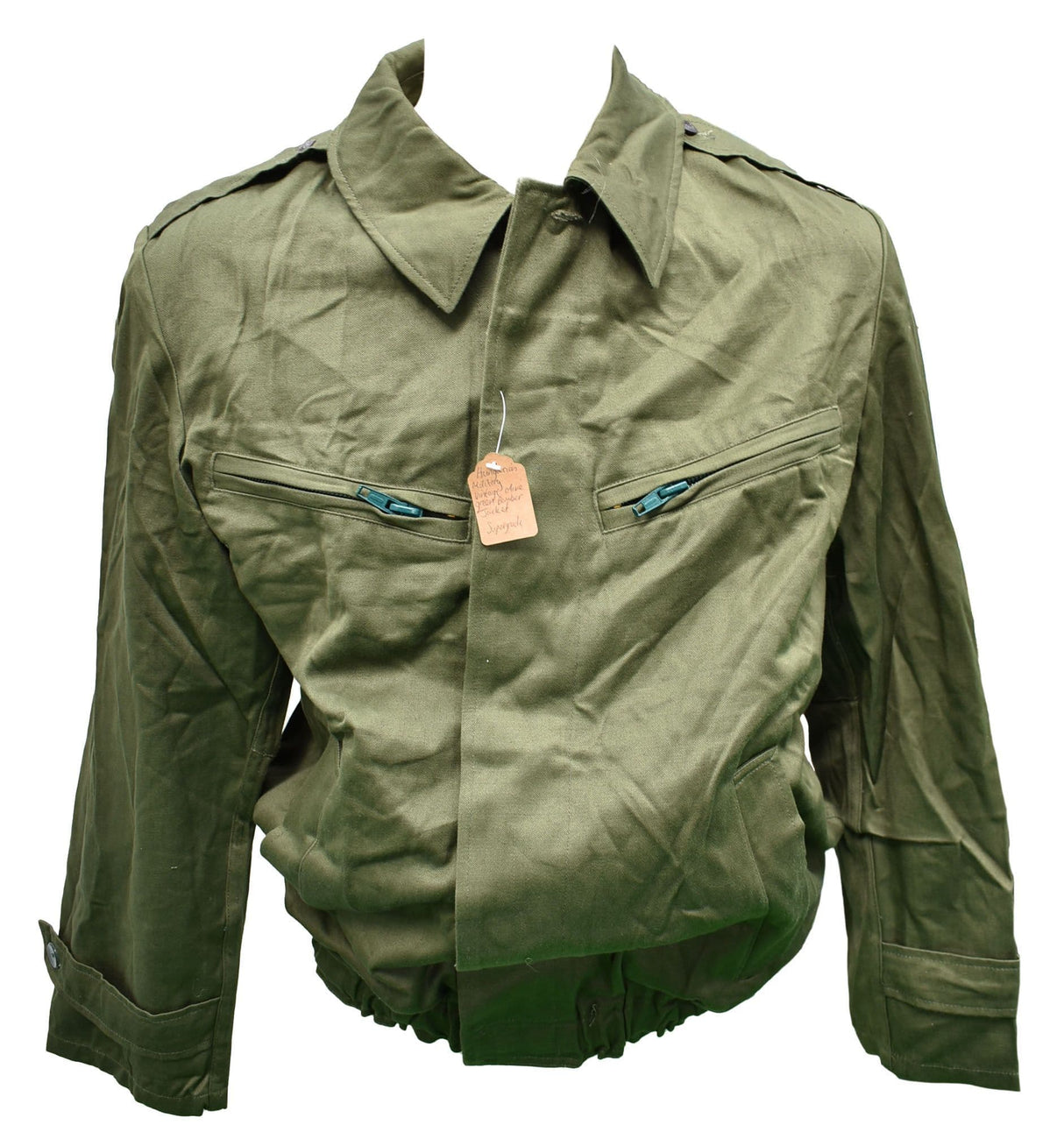 Hungarian Military Vintage Olive Green Bomber Jacket