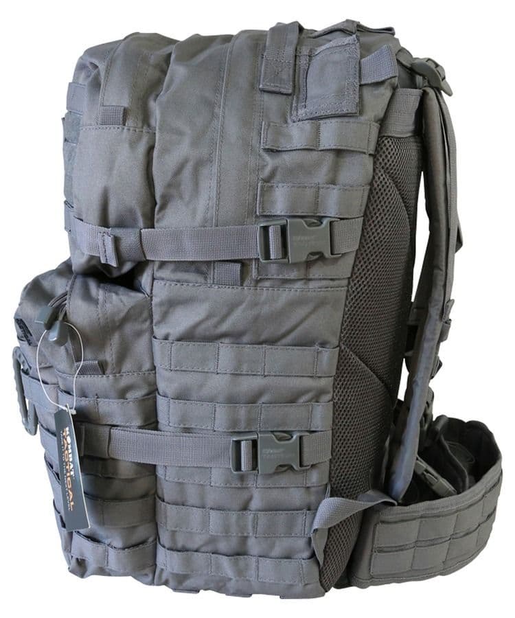 Kombat UK 40L Large Molle Rucksack Bag - Gun Metal Grey