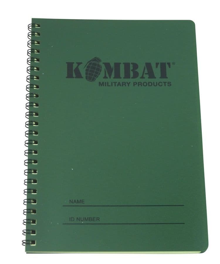 Kombat UK A5 Waterproof Notepad - 50 Gridded Pages