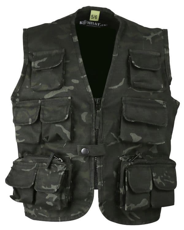 Kombat UK BTP Black Tactical Vest - Kids