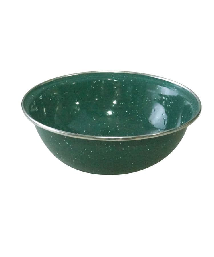 Kombat UK Deluxe Enamel Bowl - Green