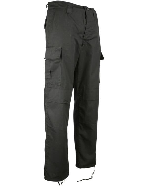 Kombat UK M65 BDU Ripstop Trousers in Black