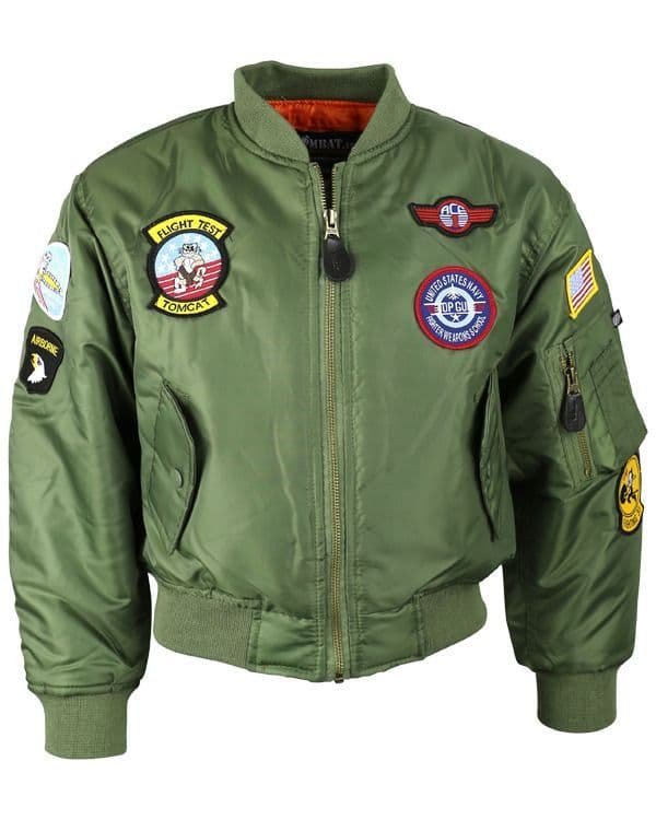 Kombat UK MA1 US Bomber Flight Jacket - Kids