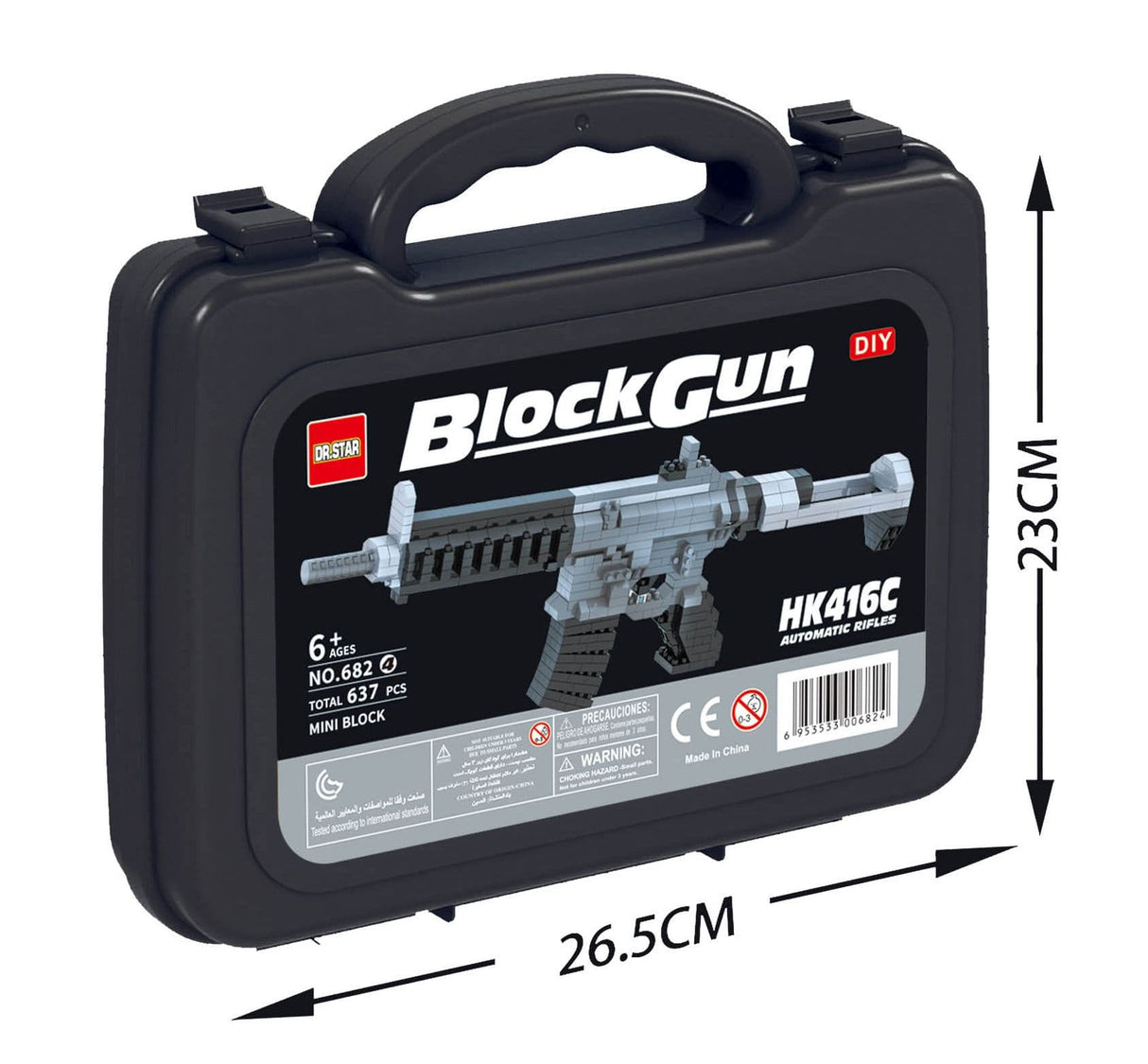 Kombat UK Mini Block Set - Assault Rifle - Kids Toy Gun