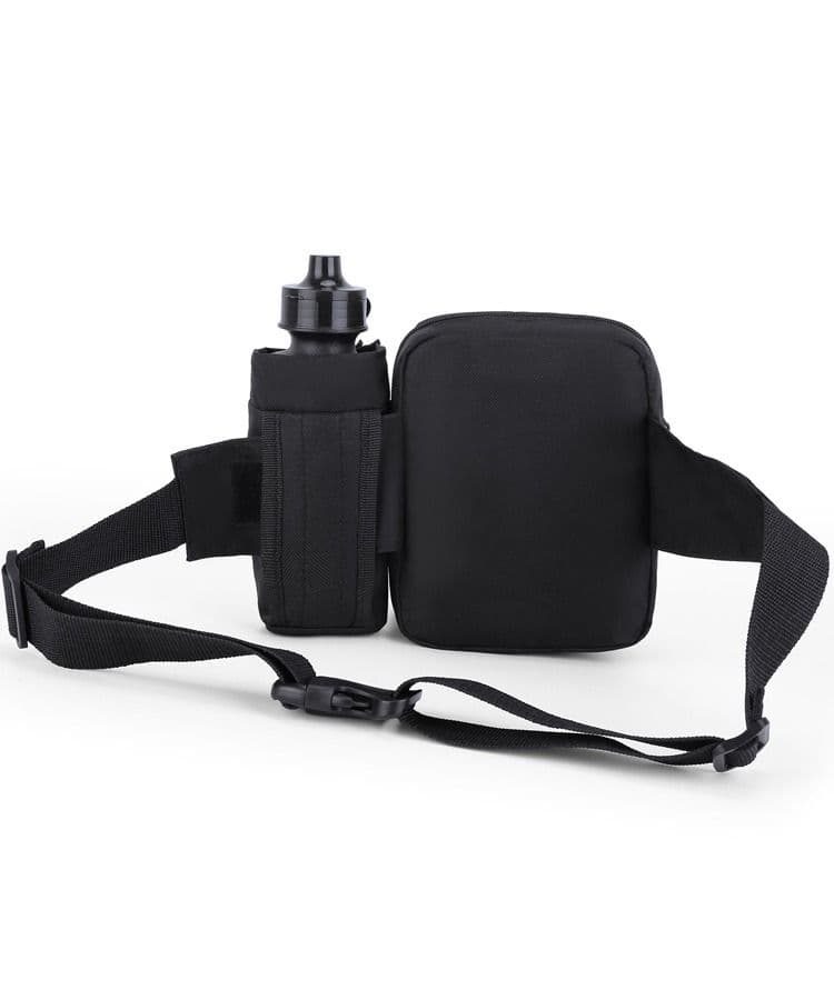 Kombat UK Pioneer Waist Bag With Bottle Holder - Black