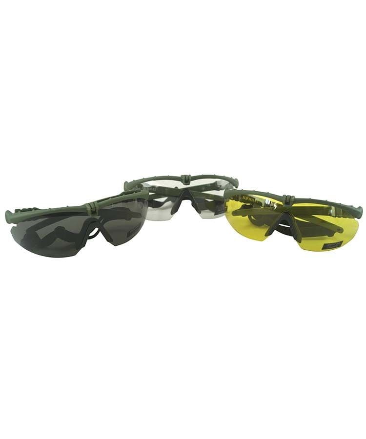 Kombat UK Ranger Glasses with Clear Lenses - Olive Frame