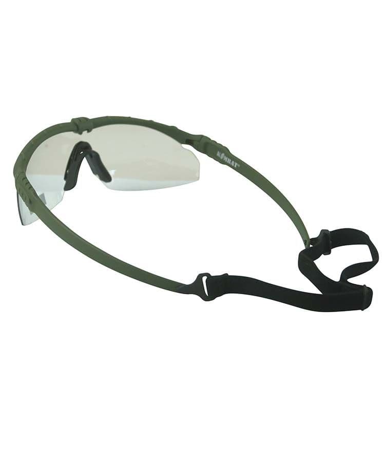 Kombat UK Ranger Glasses with Clear Lenses - Olive Frame
