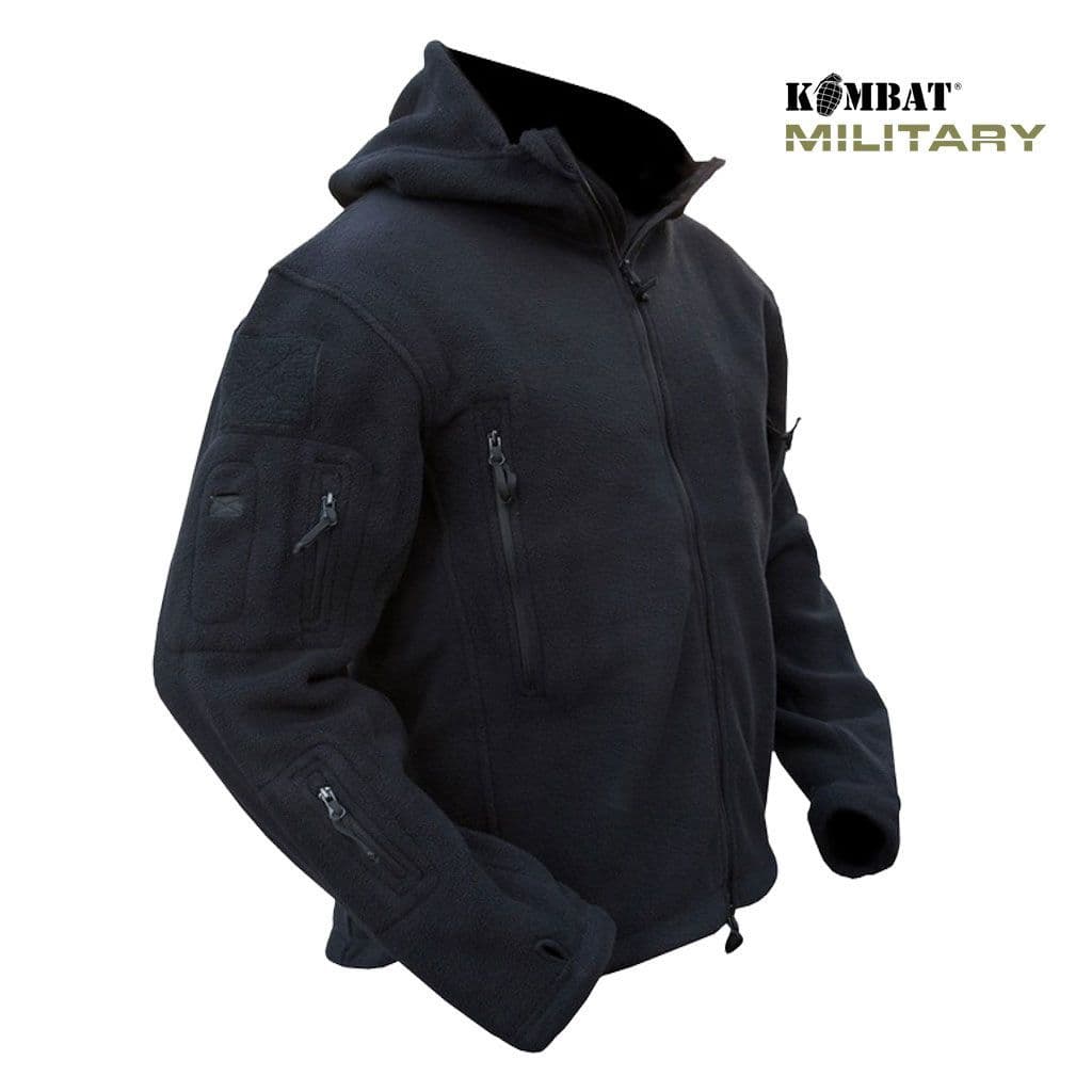 Kombat UK Recon Fleece Hoodie in Black