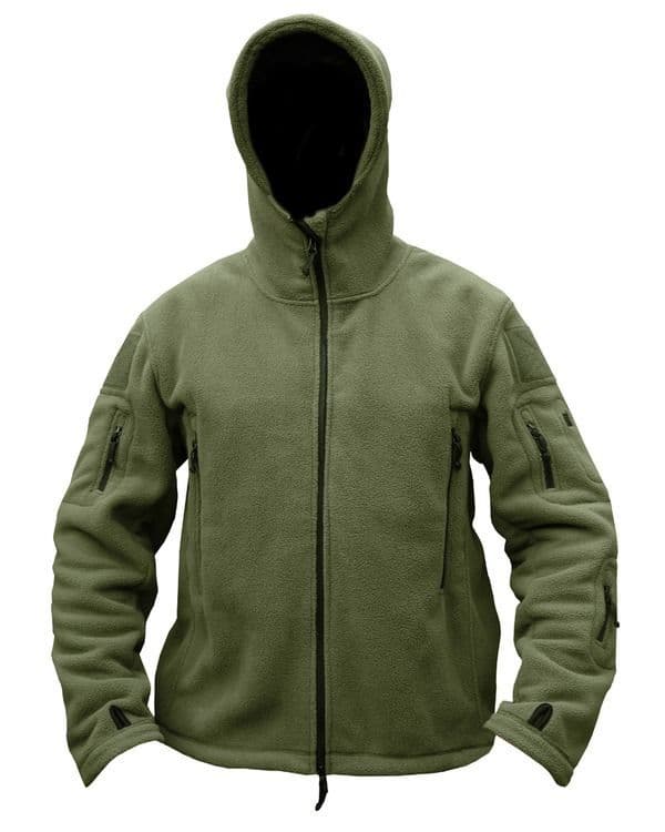 Kombat UK Recon Fleece Hoodie in Olive Green
