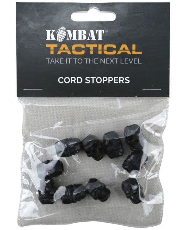 Kombat UK Skull Cord Stoppers Set - Black
