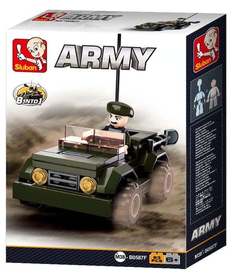 Kombat UK Sluban Jeep Building Block Set - B0587F