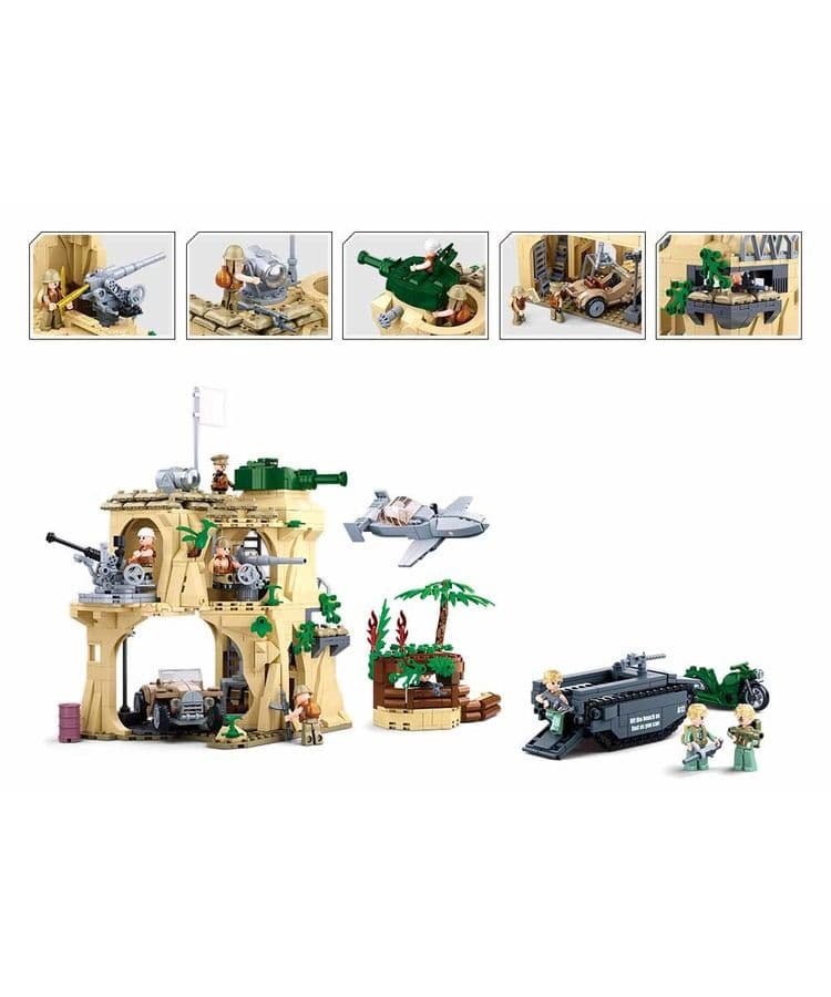 Kombat UK Sluban Battle of the Pacific Building Blocks Set - B1111