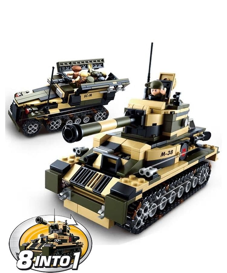 Kombat UK Sluban Building Blocks Tank Toy Set - B0587B