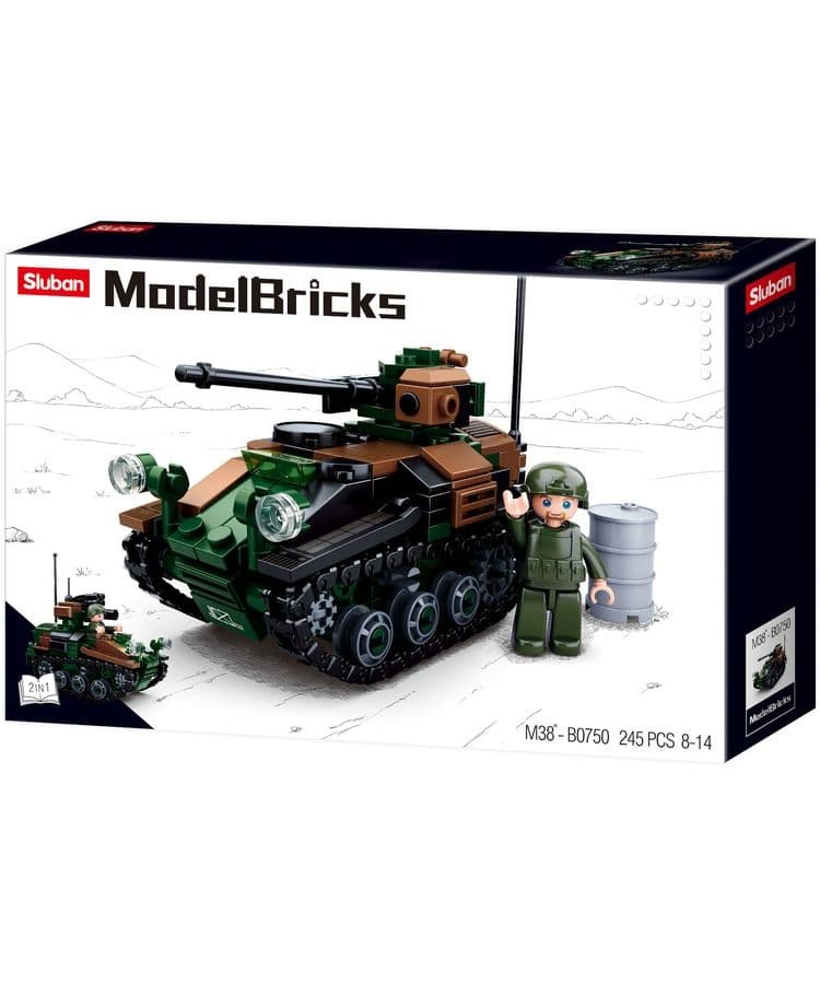 Kombat UK Sluban Small Tank Building Brick Set - B0750