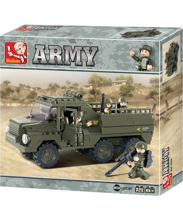 Kombat UK Sluban Troop Transporter Building Block Set - B0301 (BTP)