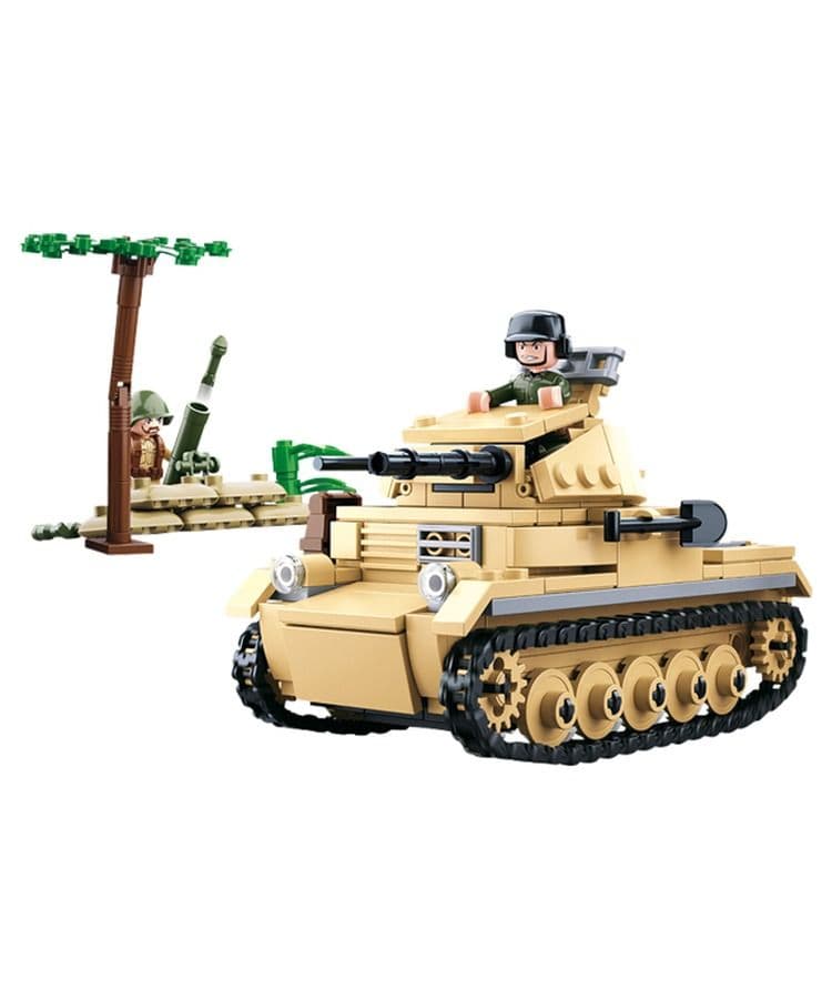 Kombat UK Sluban WWII Small German Tank Model Building Blocks Set - B0691