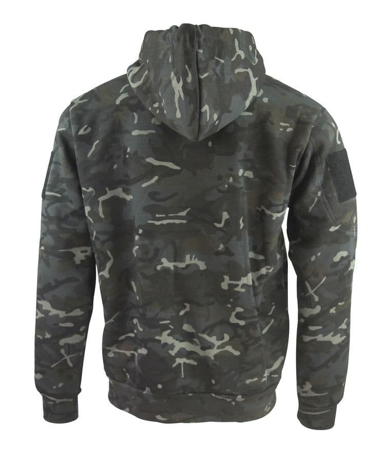 Kombat UK Spec-Ops Full Zip Hoodie in Black BTP Camo